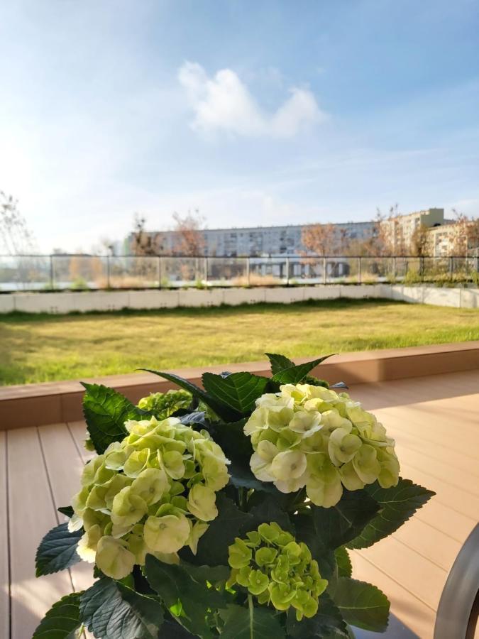 Apartament 150 Zaspa Vvita Z Prywatnym Ogrodem I Tarasem Гданск Екстериор снимка