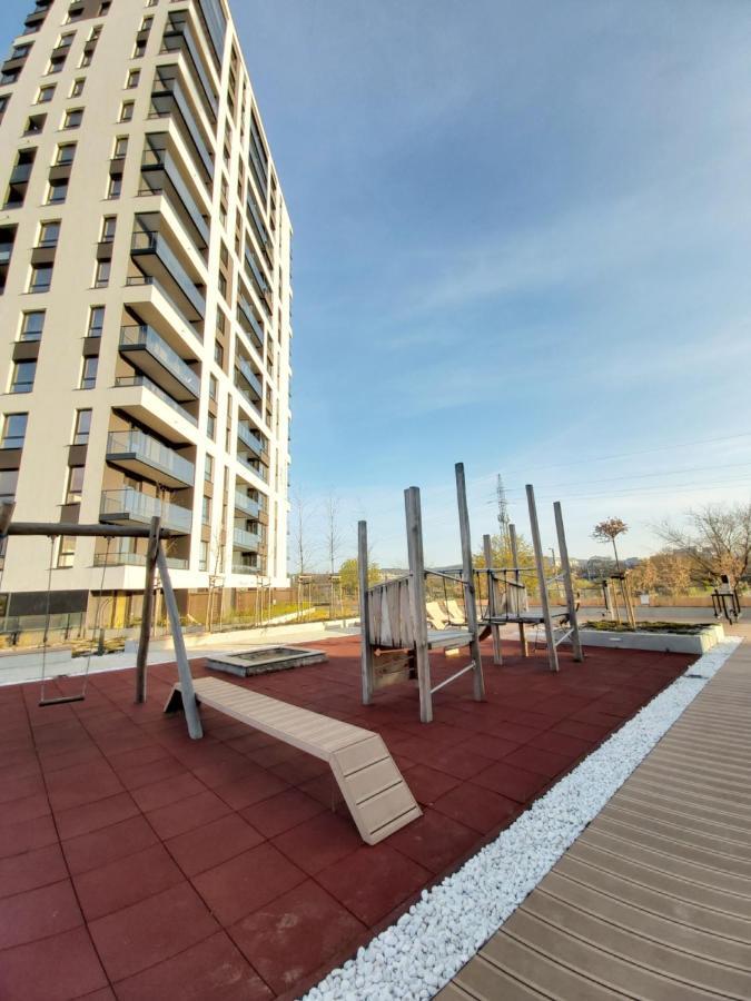 Apartament 150 Zaspa Vvita Z Prywatnym Ogrodem I Tarasem Гданск Екстериор снимка
