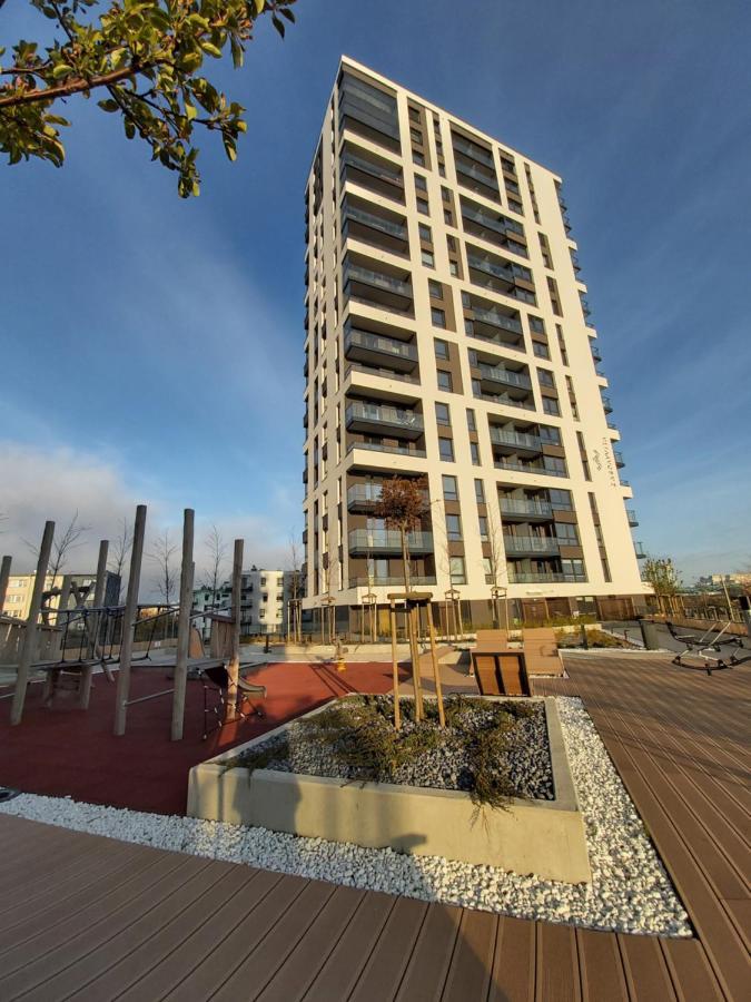 Apartament 150 Zaspa Vvita Z Prywatnym Ogrodem I Tarasem Гданск Екстериор снимка