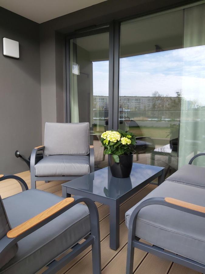 Apartament 150 Zaspa Vvita Z Prywatnym Ogrodem I Tarasem Гданск Екстериор снимка