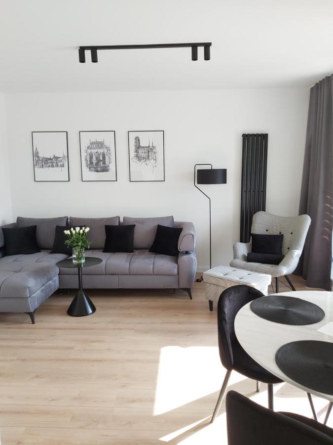 Apartament 150 Zaspa Vvita Z Prywatnym Ogrodem I Tarasem Гданск Екстериор снимка